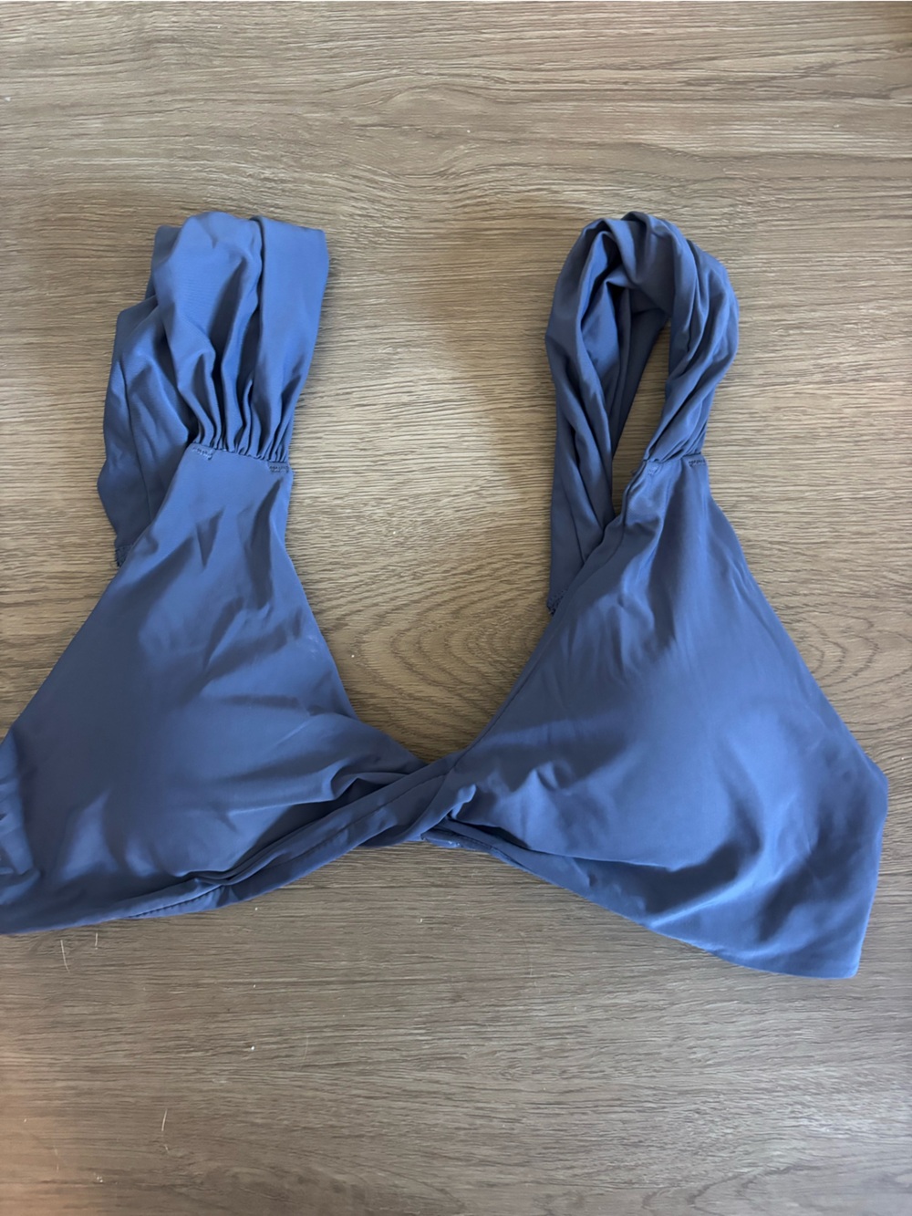 Aerie Blue Twist-Front Women's Swim Top